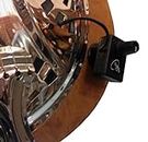 DOBRO ROUND NECK RESONATOR GUITAR PICKUP with FLEXIBLE MICRO-GOOSE NECK by Myers Pickups ~ See it in ACTION! Copy and paste: myerspickups.com