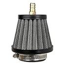 RedCap 39mm Air Filter with Nipple For 90cc 110cc 125cc Dirt Pit Bike GY6 50cc QMB139 Moped Scooter Off Road Motorcycle ATV Quad XR50 CRF50 CRF70 XR CRF KLX Apollo X RFZ SSR Lifan (Black)
