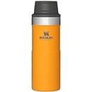 Stanley Trigger Action Travel Mug 0.35L / 12OZ Saffron – Keeps Hot for 5 Hours - BPA-Free Stainless Steel Thermos Travel Mug for Hot Drinks - Leakproof Reusable Coffee Cups