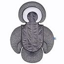 COOLBEBE New 2-in-1 Head & Body Supports for Baby Newborn Infants - Extra Soft Stroller Cushion Pads Car Seat Insert, Prefect for All Seasons