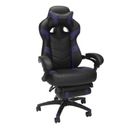 Respawn 110 Pro Gaming Chair - Gaming Chair w/ Footrest, Ergonomic Computer Desk Chair Faux Leather in Black/Indigo | Wayfair RSP-110V2-PUR