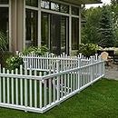 Zippity Outdoor Products (ZP19001) Madison No-Dig Vinyl Picket Garden Fence 2 Pack (30in x 58in- Unassembled)