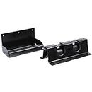 Double Holder for Cargo Bar Load Locks | Classic Rod Carrier Bolt-on to Truck/Trailer/Warehouse/Garage Walls | 2-Piece: Restraint + Bottom Foot Protector