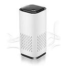 KIKI PURE A1 Mini HEPA USB-C Powered Air Purifier. Ultra Portable (5.2in tall, 6.7 ounces), Ultra Quiet. Perfect for Travel, In-Car and Desktop (White)