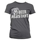 Gas Monkey Garage Officially Licensed GMG - Beer Assistant Women T-Shirt (D.Grey), Medium