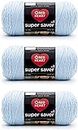 Red Heart Super Saver Light Blue, 3 Pack of 7oz/198g-Acrylic-#4 Medium-364 Yards, Knitting/Crochet