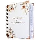 Beautiful Boho Wedding Planner Book and Organizer - Enhance Excitement and Makes Your Countdown Planning Easy - Unique Engagement Gift for Newly Engaged Couples, Future Brides and Grooms,9 X 11 inches
