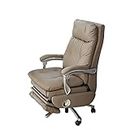 RASILI Chaises de Bureau Comfortable Office Chair Leather Recliner Ergonomic Home Office Chair Lumbar Recliner