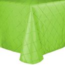 Ultimate Textile Embroidered Pintuck Taffeta 60 X 144-Inch Oval Tablecloth Apple Lime Green Polyester in Gray/Green | 144 W x 60 D in | Wayfair