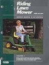 Riding Lawn Mower Service Manual 1992 and Later