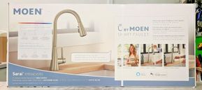 U by Moen 87836EVSRS Sarai Smart Home Stainless Kitchen Sink Water Faucet NEW