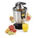 Princess Citrus Juicer Champion – Professional Orange and Lemon Squeezer – Stainless Steel – Lever arm – Universal Cone for All Citrus Fruit – Non-drip system – 201852, 160