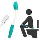 Kirimon Long Reach Comfort Wipe - Bottom Buddy Toilet Tissue Wiping Aid - Ideal Daily Living Self Assist Toileting Aid for Limited Mobility,Disabled.