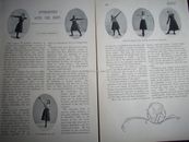 1901 GYMNASTICS Value of exercise for women ::: vintage magazine articles LM