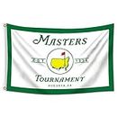 Masters Flag 3x5Ft Indoor Outdoor Golf Banner Home Garden Decoration Wall Flags (White)