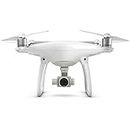 DJI Phantom 4 (Version UE) - Drone Quadricoptère avec Caméra - Offre 30-Min de Vol - Caméra 4K - Photos & Vidéos HD - Design Élégant - 5 Capteurs Optiques - Radiocommande avec Support Mobile