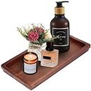 Bathroom Vanity Tray 11.8 x 5.9 inches of Natural Acacia Wood - Elegant Organizer for Cosmetics, Jewelry, Perfume, Candle, Key - Premium Wood Tray for Bathroom, Kitchen, Countertop, Toilet Tank, Sink