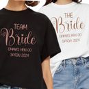  Hen Party T Shirts Hen Do Bride To Be Tribe Tops Personalised Rose Gold Stag do