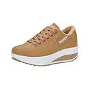 Mens Water Shoes Winter 2024 Women Running Shoes Lightweight Tennis Shoes Non Slip Gym Workout Shoes Breathable Walking Sneakers Lace Up Mesh Comfy H1-Khaki 39