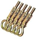 Pure Source India Anchor Fasteners Round Close Hook, 8 mm, 5 Piece