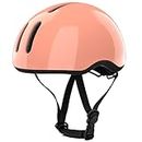 Petimini Toddler Kids Bike Scooter Helmet for 2 3 4 5 6 7 8 Years Old Boys Girls Baby Children Bicycle Hat Cap, Safety Cycling Skating Helmet, Peach