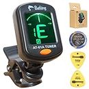 Batking AT-01A Guitar Tuner Rotatable Clip-on Tuner LCD Display for Chromatic Acoustic Guitar Bass Ukulele