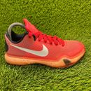 Nike Kobe 10 Bright Crimson Red Boys Size 4Y Running Shoes Sneakers 726067-616