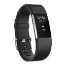 New Fitbit Charge 2 Heart Rate Silver and Gray with TWO Large BAND