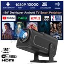 XGODY Mini Beamer 4K Heimkino Projektor HD WiFi Bluetooth Android TV USB HDMI DE