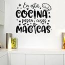 GADGETS WRAP Wall Decal Vinyl Sticker Magic Kitchen in Spanish for Office Home Wall Decoration