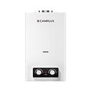 CAMPLUX BD300 11 litres Gas Water Heater Indoor Low NOx/ErP, Domestic Instant LPG Shower, for Household, 3V, 22kW, White