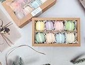 UI Intros 8-Piece Macaron-Look Scented Candle Set, Handmade Aromatherapy Candles for Gift Sets,Thank You Gift,Home Decor Candles Birthday Wedding Holiday Party Girl Gift Multi-Scent, Multi-Color
