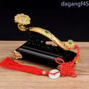 Chinese Amulet Crafts Golden Auspicious Gifts Home Furnishing Feng Shui Power