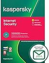 Kaspersky Internet Security 2021 (2022 Ready) | 3 Devices | 1 Year | PC/Mac/Android | Activation Key Card by Post Mail | Antivirus Software, 360 Deluxe Smart Firewall, Web Monitoring, Total Security VPN, Parental Control