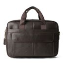 Full Grain Leather Handmade Laptop Briefcase Bag for Men 