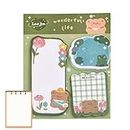 Adorable Sticky Notes, Novelty Sticky Notes, Decorative Sticky Notes, Bright Colorful Sticky Pad Self-stick Memo Pads Offices Supplies, Desk Accessories for Work School