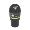 (FAST SHIP FROM USA) Cup Holder Trash Can Black, Automotive Interior Accessories