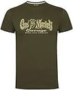 Gas Monkey Garage T-Shirt Distressed OG Logo Green-M