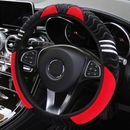1x Red+Black Non-Slip Steering Wheel Booster Cover For Car Interior Accessories