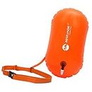 Phenovo Highly Visible Orange Swim Bubble Buoy Swimming Tow Float for Open Water Swimmers, Kayakers and Triathletes