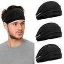 Headband for Men and Women - Moisture Wicking Hairband for Sports Fitness Workout Running Crossfit Cycling Hiking Jogging Yoga Basketball SoccerTennis