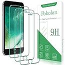 Pokolan [3 Pack] Screen Protector for iPhone 8 Plus, 7 Plus, 6S Plus, 6 Plus Tempered Glass, 9H Hardness, Anti-Scratch, Bubble-Free, Easy to Install
