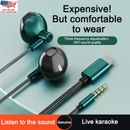 In-Ear Headphones Bass Dynamic with Microphone Universal 3.5 mm Plug Type C USA