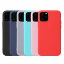For iPhone 13 12 11 MAX XR XS 8 7+ 6S SE Ultra-Thin Genuine Silicone Case Cover