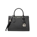 Michael Kors handbag for women Sheila satchel medium, Black With Gold Hardware