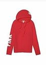 Victoria's Secret PINK Campus Super Soft Hoodie Tee, Red, XSmall