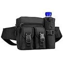 Huntvp Tactical Waist Pack Pouch With Water Bottle Pocket Holder Waterproof Molle Fanny Hip Belt Bag