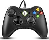 Diswoe Controller per PC, Controller per Xbox 360, Wired Controller Compatibile per Xbox 360/Xbox 360 Slim/PC Win7/8/8.1/10 / XP, USB Wired Joystick Xbox 360 Gamepad