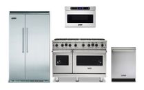 Viking Professional Package with 48" Gas Range and 48" Side by Side Refrigerator
