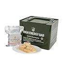 Emergency Food Rations Meal Ready To Eat, Long Self Life 19000 Calorie Survival Tabs Perfect for Camping, Hiking, Army Outdoor Disaster, 20 Pack with Tin Box